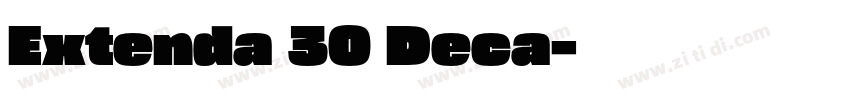 Extenda 30 Deca字体转换